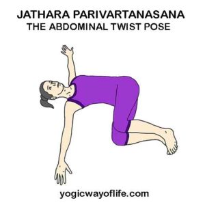 Jathara Parivartanasana - Abdominal Twist Pose