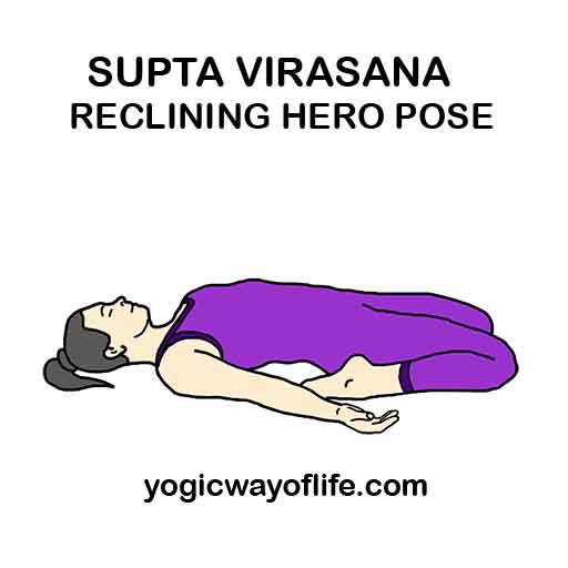 Reclining Hero Pose - Saddle Pose - Ekhart Yoga